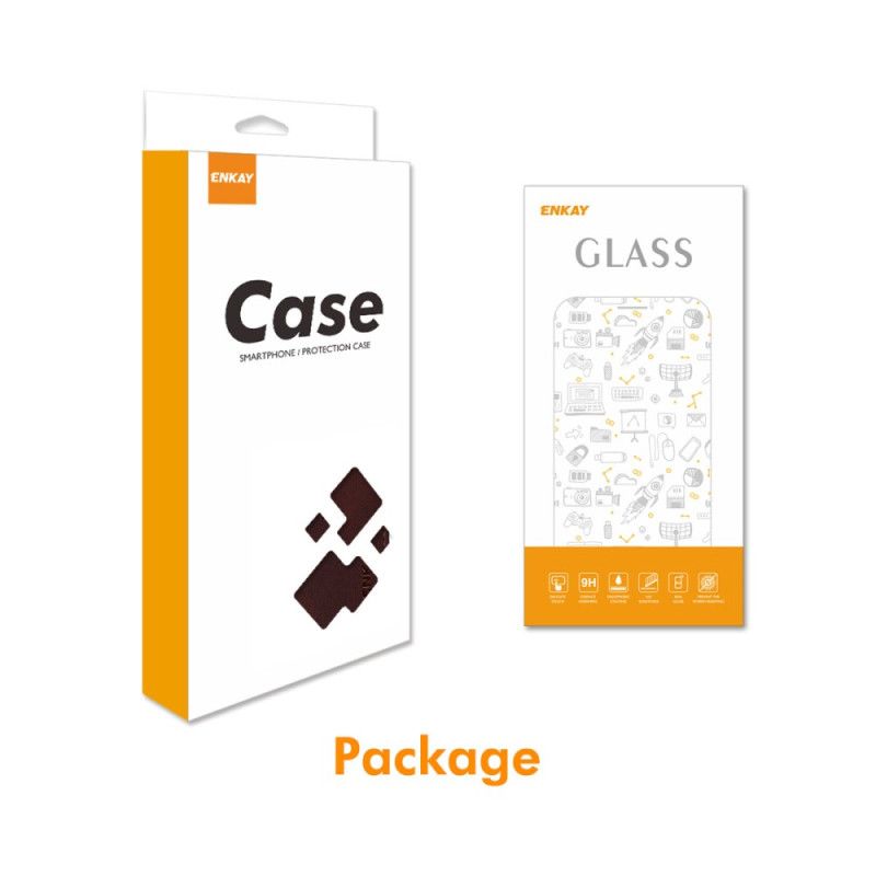 Pokrowce Samsung Galaxy S25 5g Enkay Etui Ze Sztucznej Skóry Z Hartowanym Szkłem