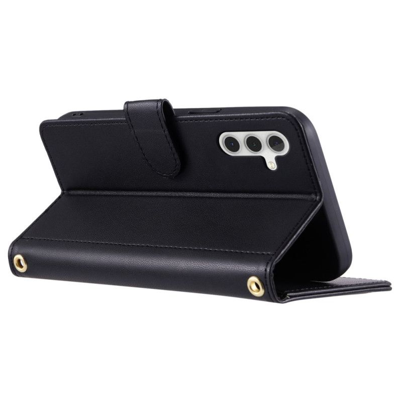 Skórzany Futerał Samsung Galaxy S25 5g Etui Na Telefon Pikowany Wzór Plus