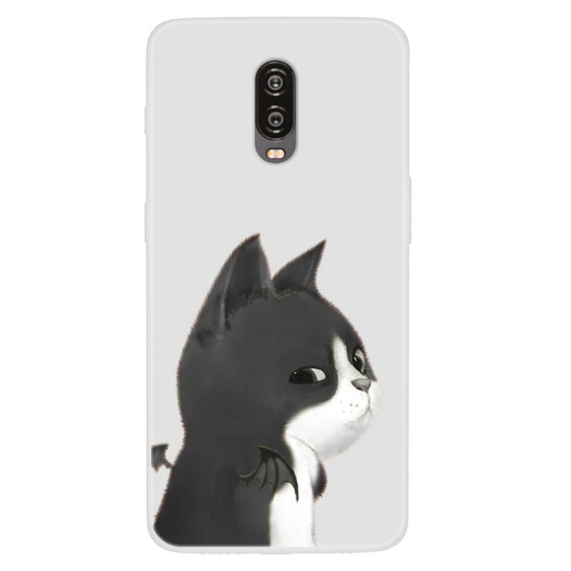 Etui OnePlus 6T Diabeł Kot
