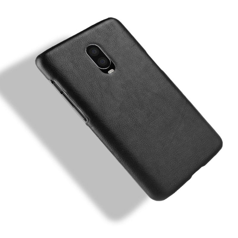 Etui OnePlus 6T Kawowy Czarny Efekt Skóry Lychee Performance Etui Ochronne