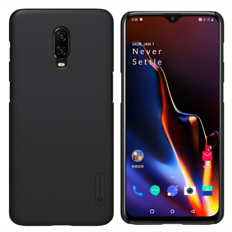 Etui OnePlus 6T Złoty Czarny Sztywny Matowy Nillkin