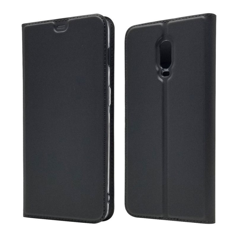 Flip Kotelot OnePlus 6T Granatowy Czarny Styl Pierwszej Klasy Skóry