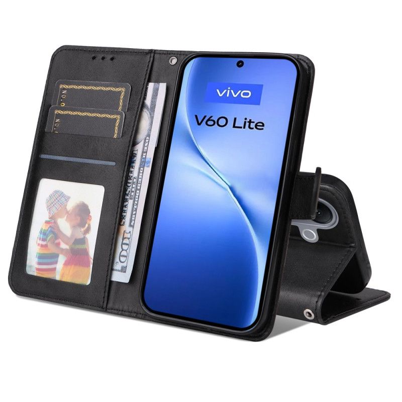 Etui Folio Do Vivo V60 Lite Efekt Skóry