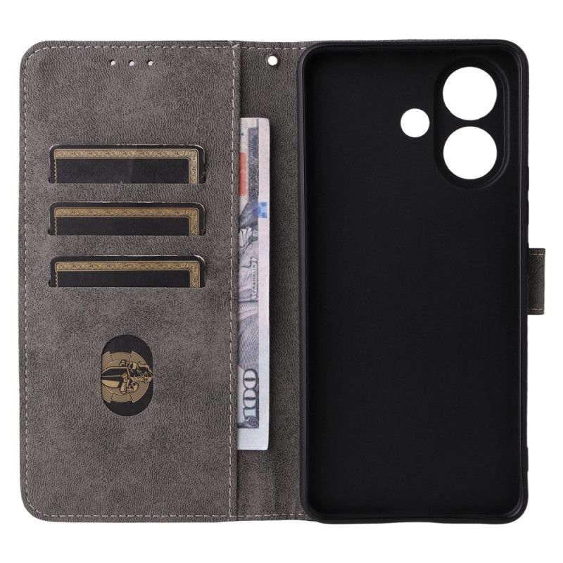 Etui Folio Do Vivo V60 Lite Efekt Zamszu Z Paskiem