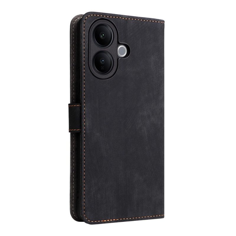 Etui Folio Do Vivo V60 Lite Efekt Zamszu Z Paskiem