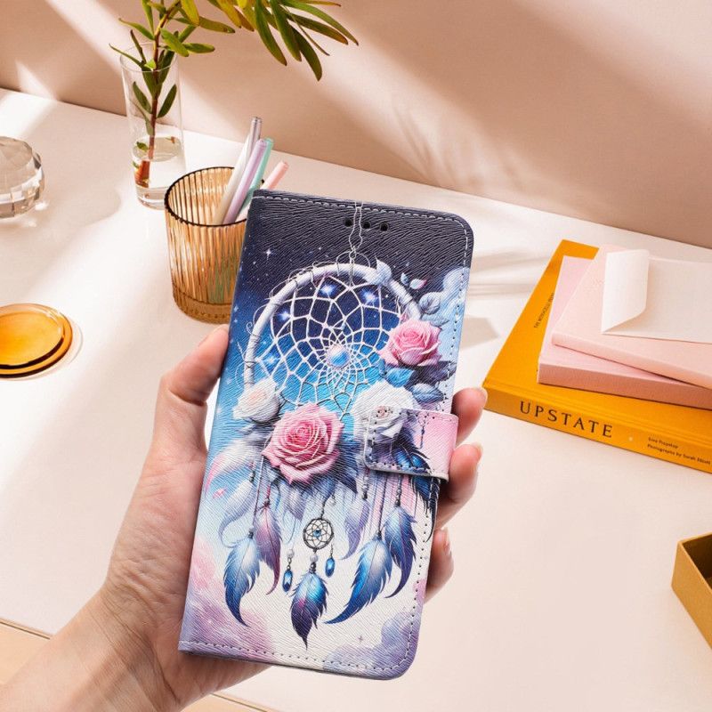 Etui Folio Do Vivo V60 Lite Łapacz Snów Z Różą