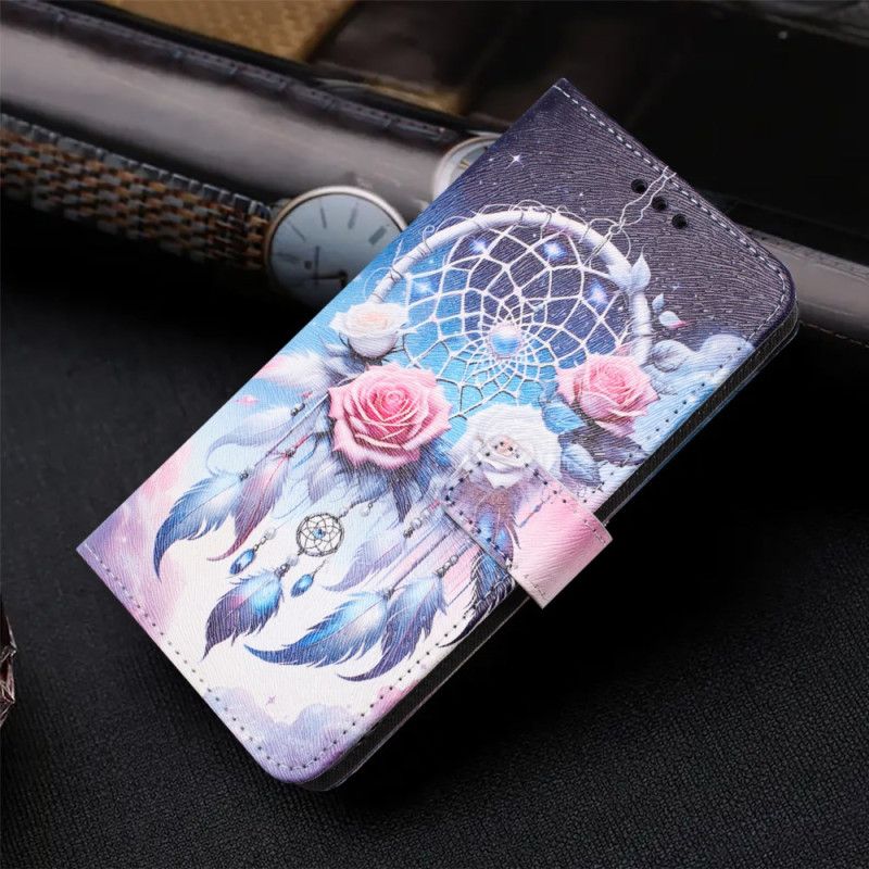Etui Folio Do Vivo V60 Lite Łapacz Snów Z Różą