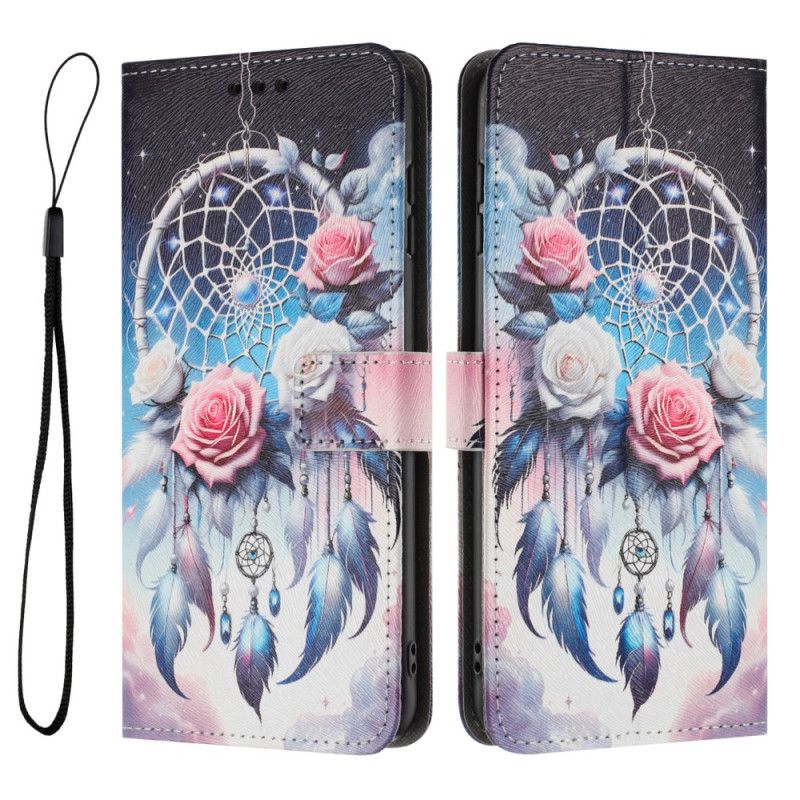 Etui Folio Do Vivo V60 Lite Łapacz Snów Z Różą
