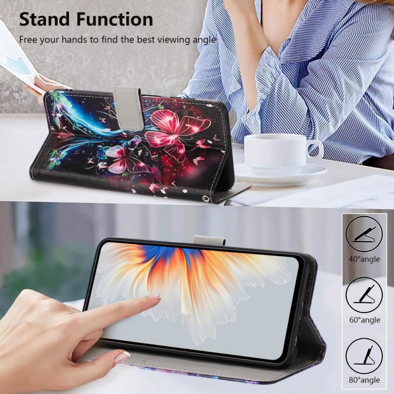 Etui Folio Vivo V60 Lite Drzewo Motyli
