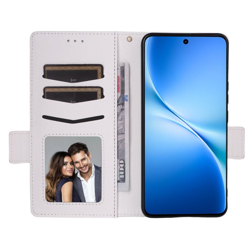 Etui Folio Vivo V60 Lite Sztuczna Skóra Z Paskiem
