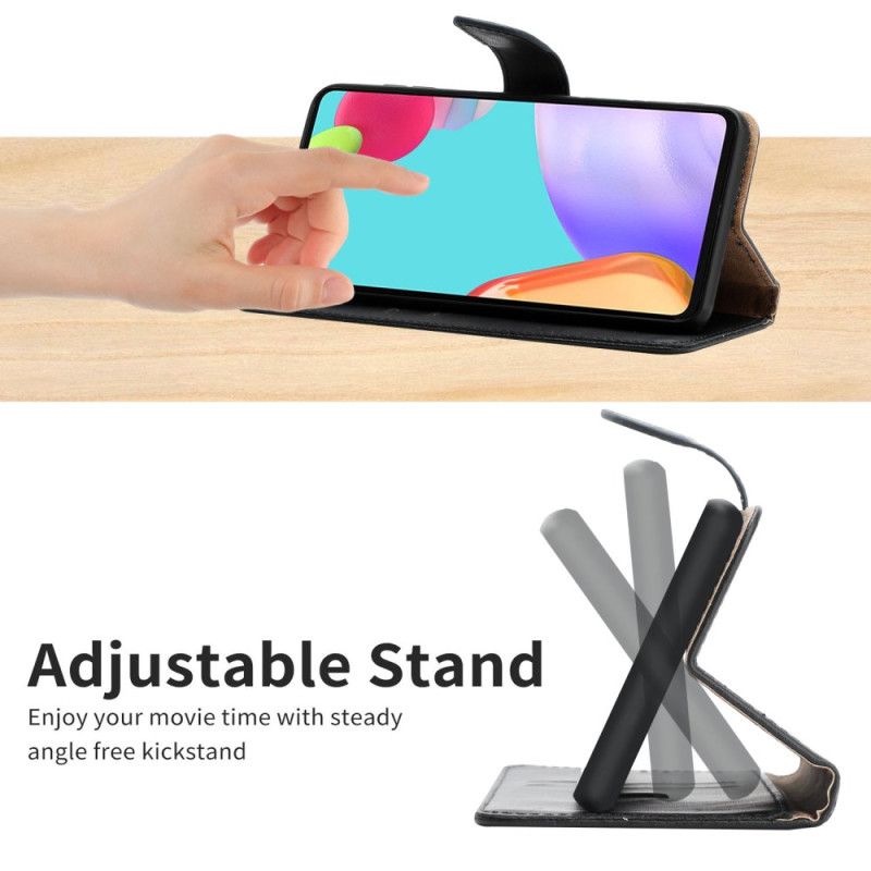 Etui Folio Vivo V60 Lite Teksturowana Skóra Nappa Skóra Etui Ochronne