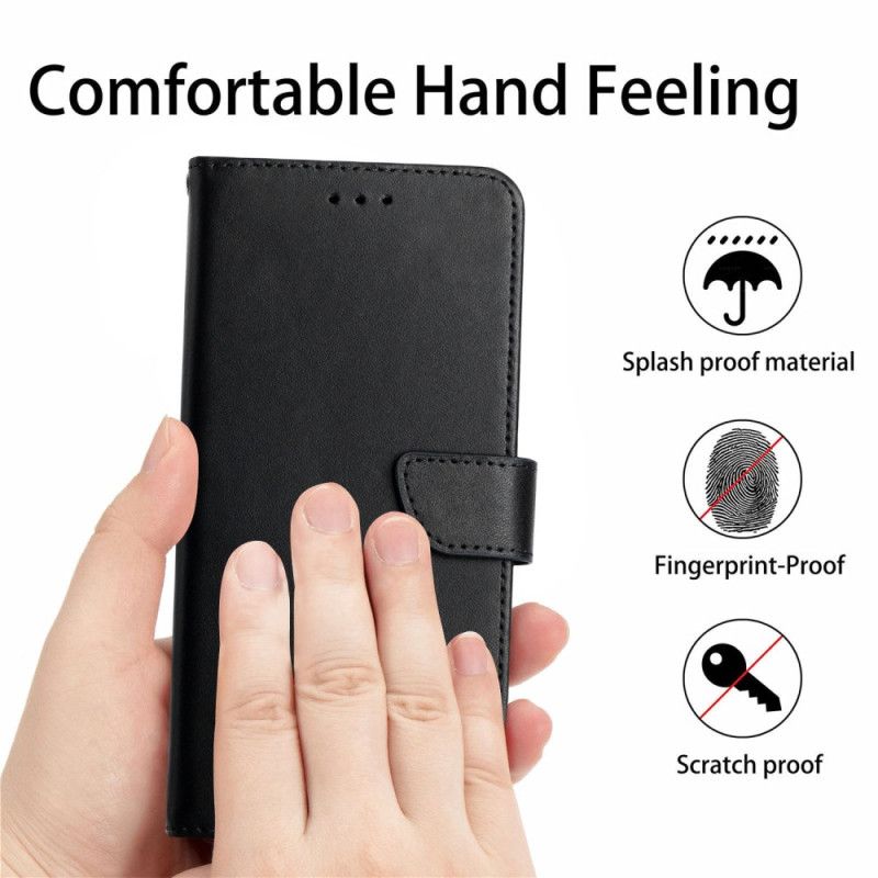 Etui Folio Vivo V60 Lite Teksturowana Skóra Nappa Skóra Etui Ochronne