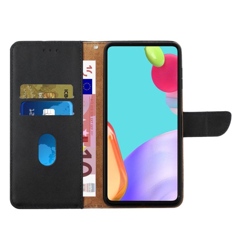 Etui Folio Vivo V60 Lite Teksturowana Skóra Nappa Skóra Etui Ochronne