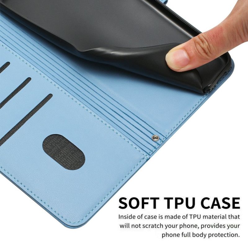 Etui Folio Vivo V60 Lite Wzór Kota Pasek