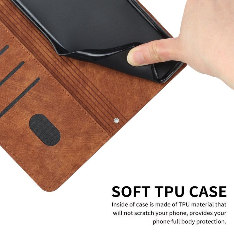 Etui Folio Vivo V60 Lite Wzór Retro