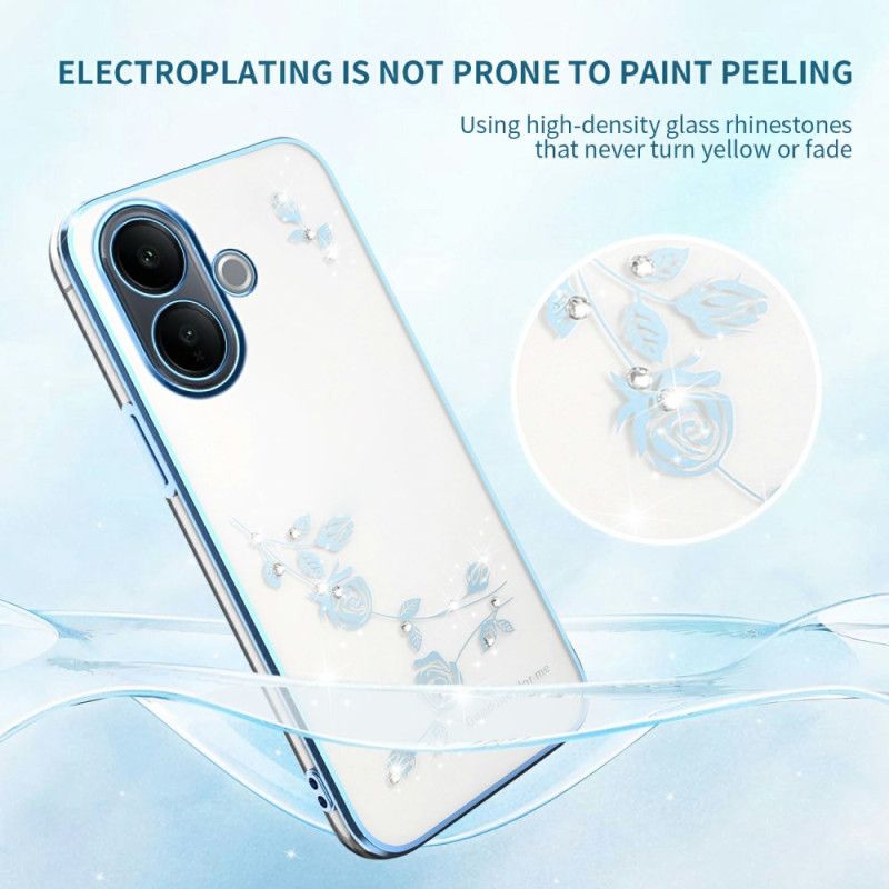Etui Vivo V60 Lite Kryształki Górskie I Wieczne Kwiaty Etui Ochronne