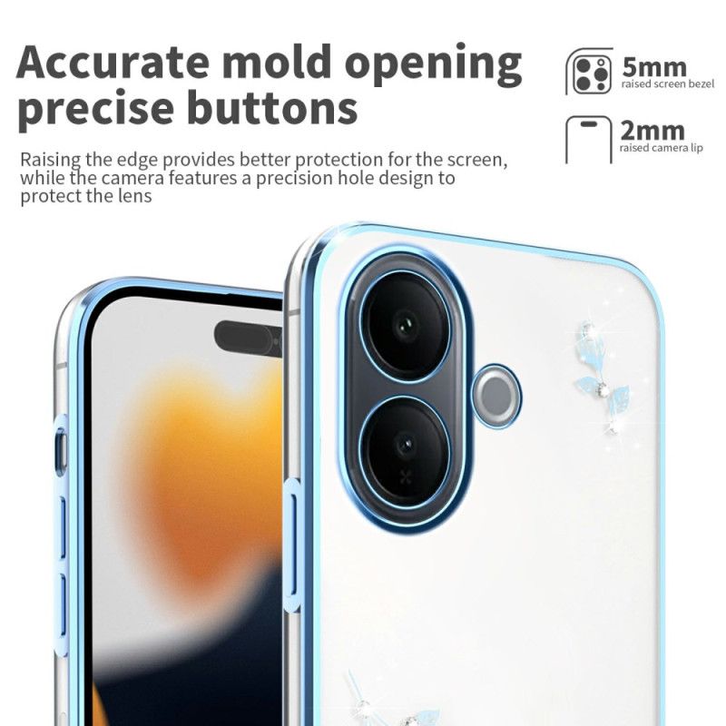 Etui Vivo V60 Lite Kryształki Górskie I Wieczne Kwiaty Etui Ochronne