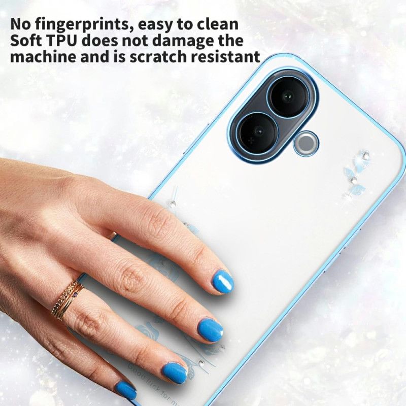Etui Vivo V60 Lite Kryształki Górskie I Wieczne Kwiaty Etui Ochronne