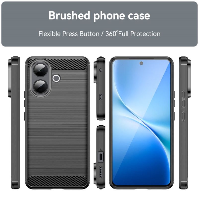 Etui Vivo V60 Lite Szczotkowane Włókno Węglowe Etui Ochronne