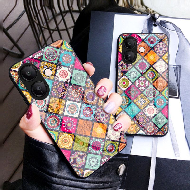 Etui Vivo V60 Lite Uchwyt Na Pierścionki I Smycz Patchworkowa
