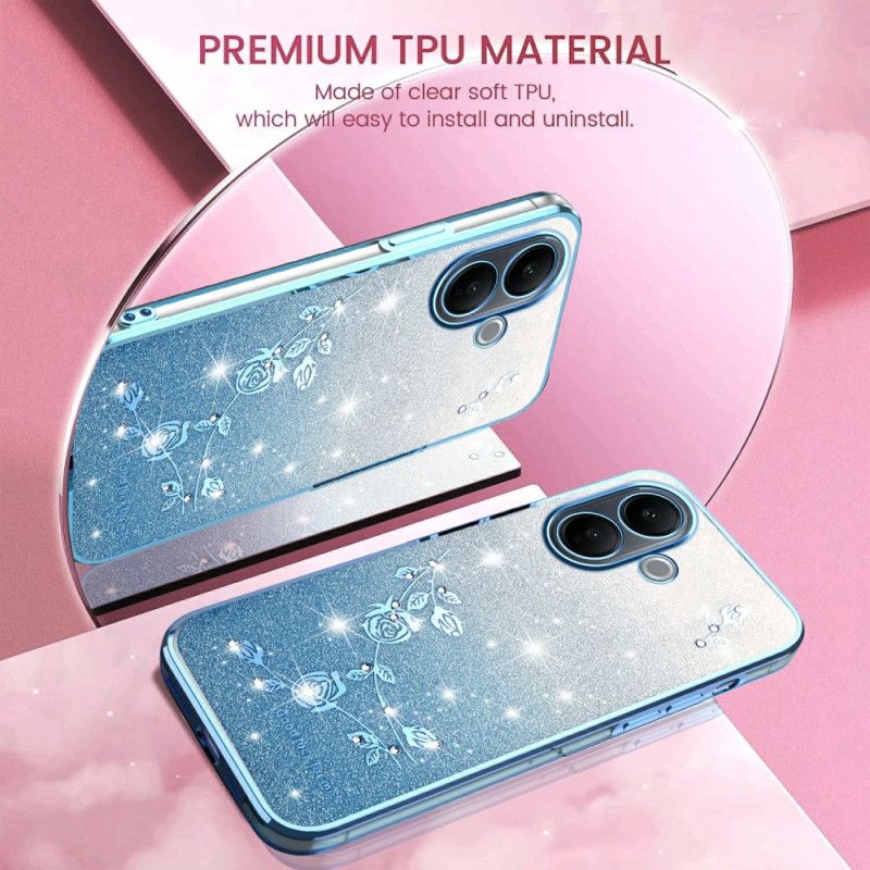 Futerały Vivo V60 Lite Etui Na Telefon Gradientowe Cekiny