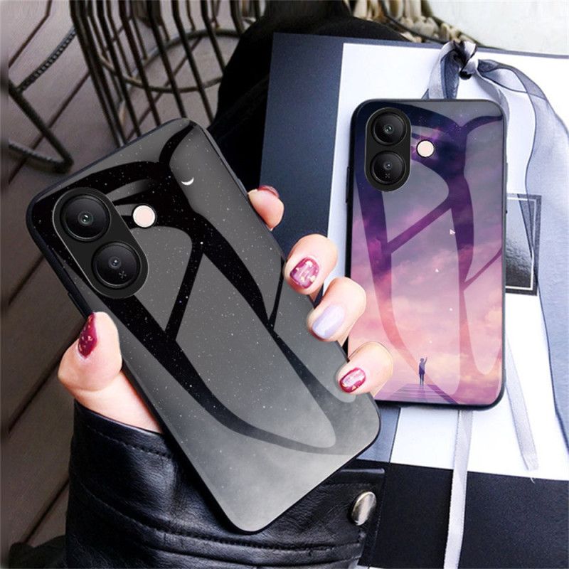 Futerały Vivo V60 Lite Etui Na Telefon Szkło Hartowane W Kolorze Błękitnym