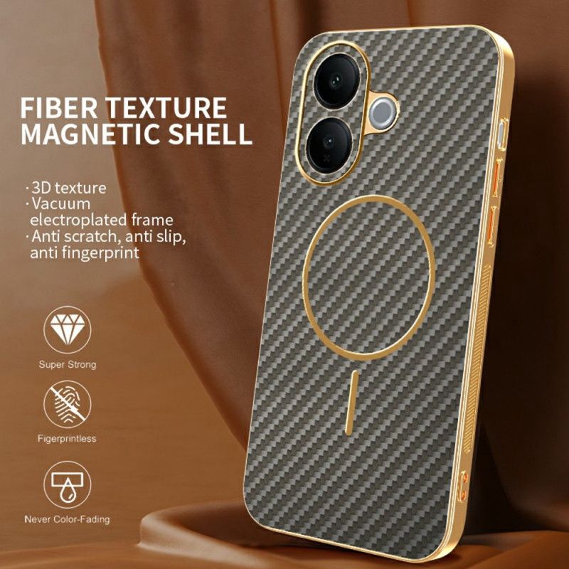 Futerały Vivo V60 Lite Etui Na Telefon Tekstura Włókna Węglowego