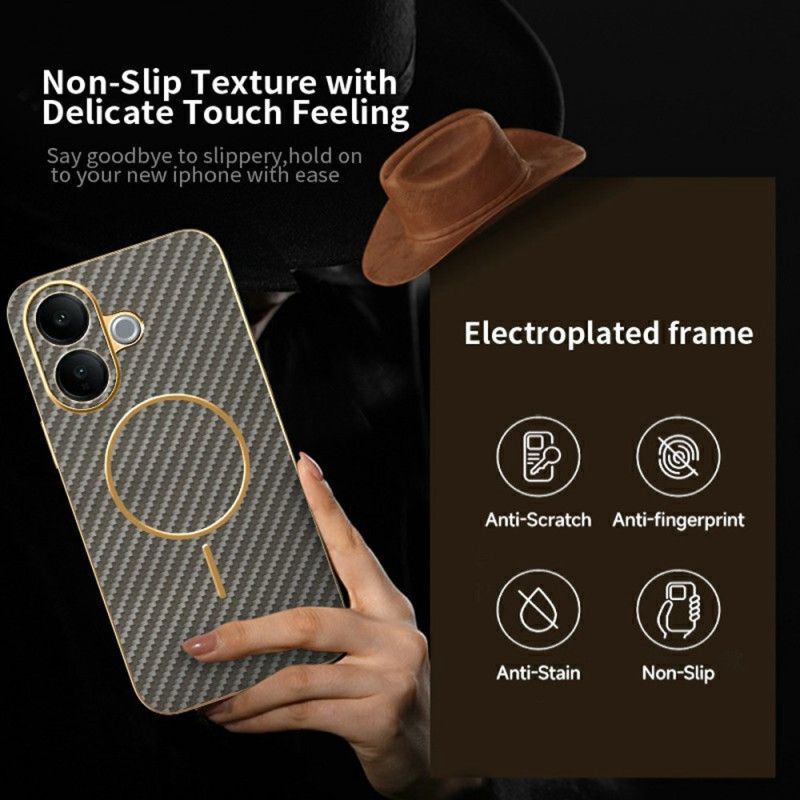 Futerały Vivo V60 Lite Etui Na Telefon Tekstura Włókna Węglowego
