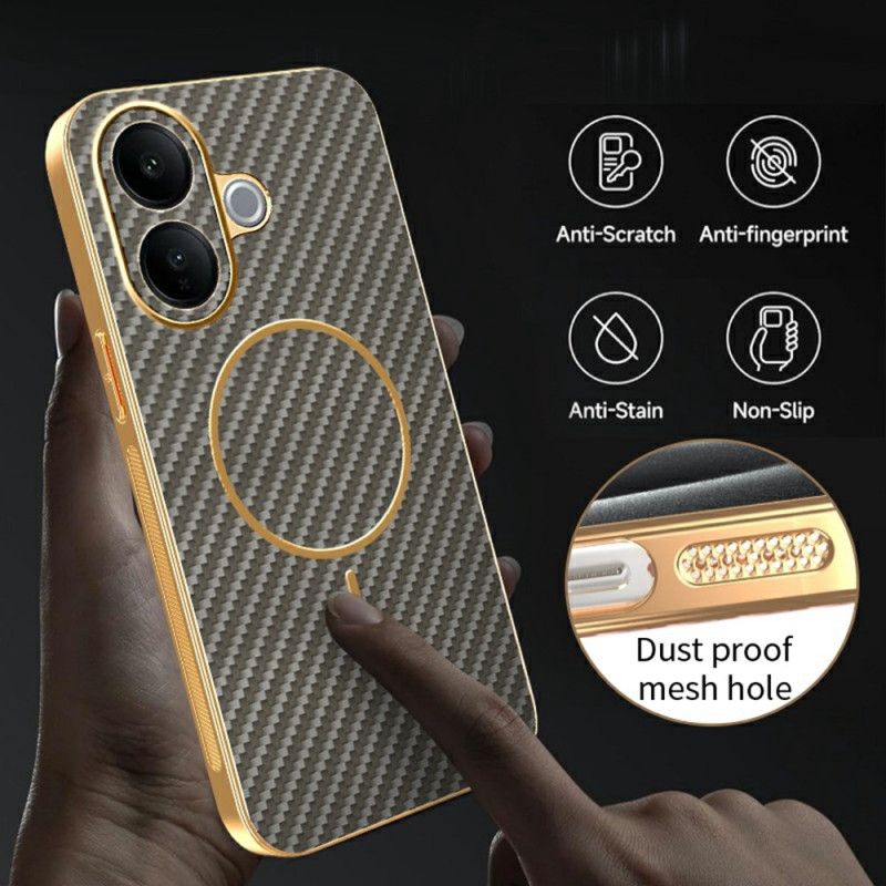 Futerały Vivo V60 Lite Etui Na Telefon Tekstura Włókna Węglowego