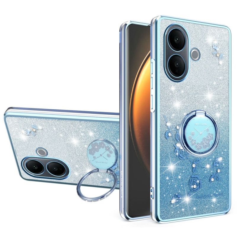 Futerały Vivo V60 Lite Etui Na Telefon Z Uchwytem Na Pierścionki I Gradientowymi Cekinami