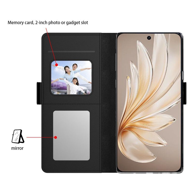 Obudowa Vivo V60 Lite Etui Na Telefon Lustro I Uchwyt Na Karty