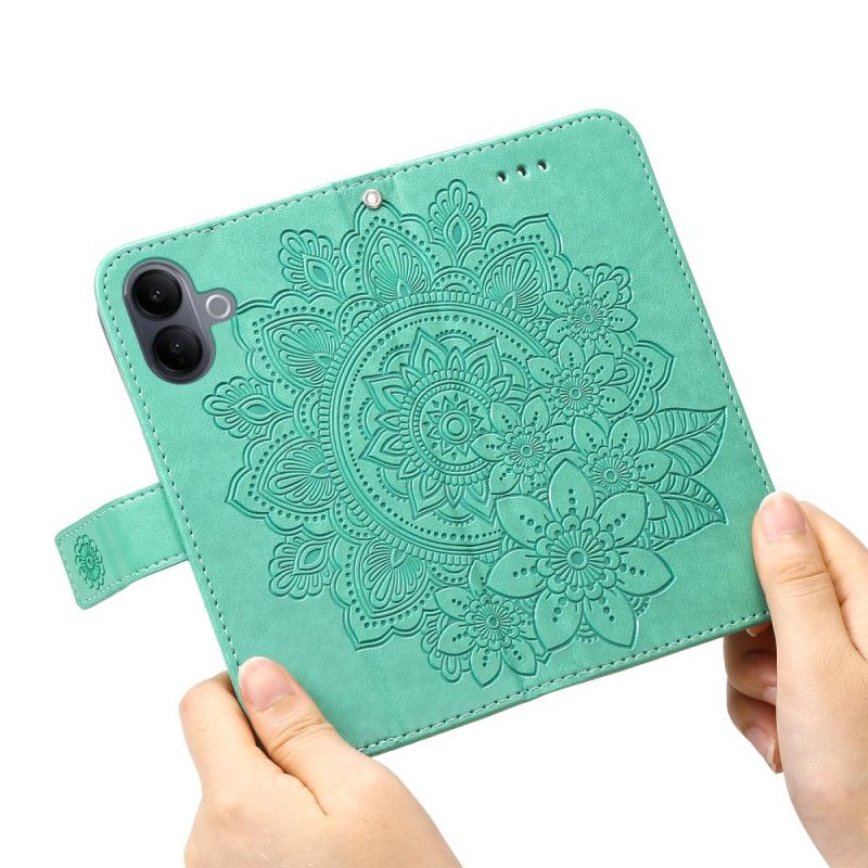 Skórzany Futerał Vivo V60 Lite Etui Na Telefon Nadruk Mandali