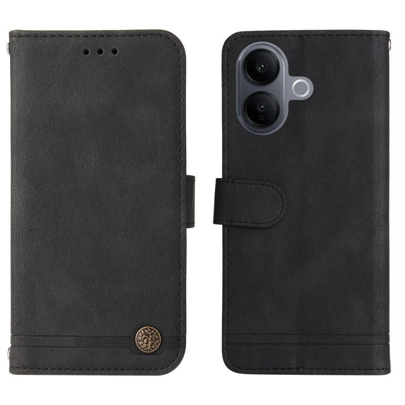 Skórzany Futerał Vivo V60 Lite Etui Na Telefon Ozdobny Nit