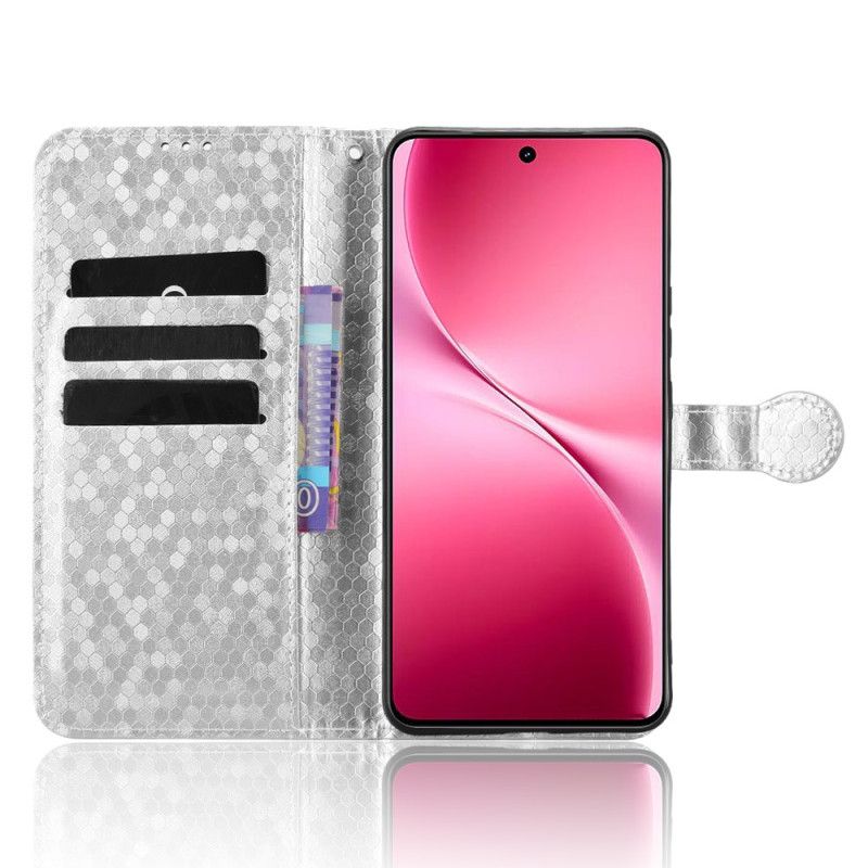 Skórzany Futerał Vivo V60 Lite Etui Na Telefon Wzór W Kropeczki