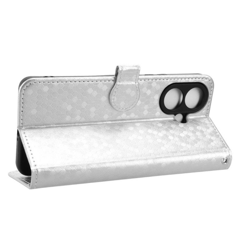 Skórzany Futerał Vivo V60 Lite Etui Na Telefon Wzór W Kropeczki