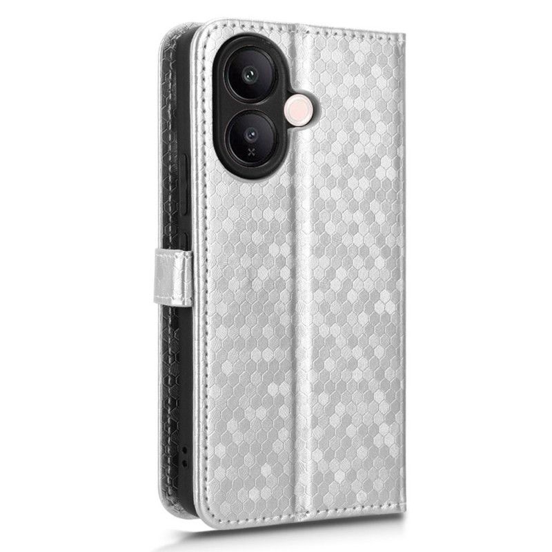 Skórzany Futerał Vivo V60 Lite Etui Na Telefon Wzór W Kropeczki