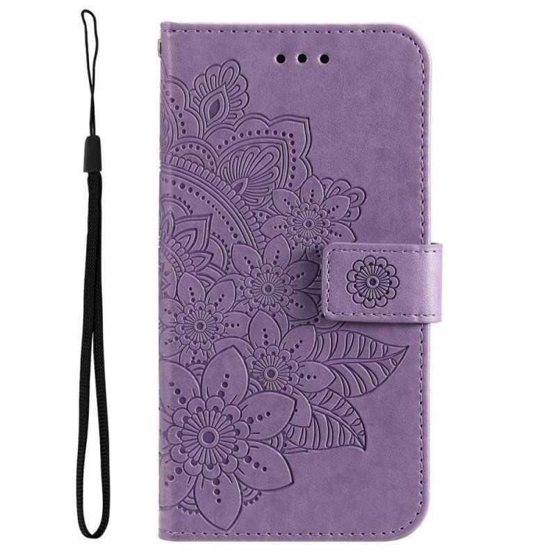 Obudowa Etui Na Telefon do Poco M4 5G z Łańcuch Paskowata Mandala