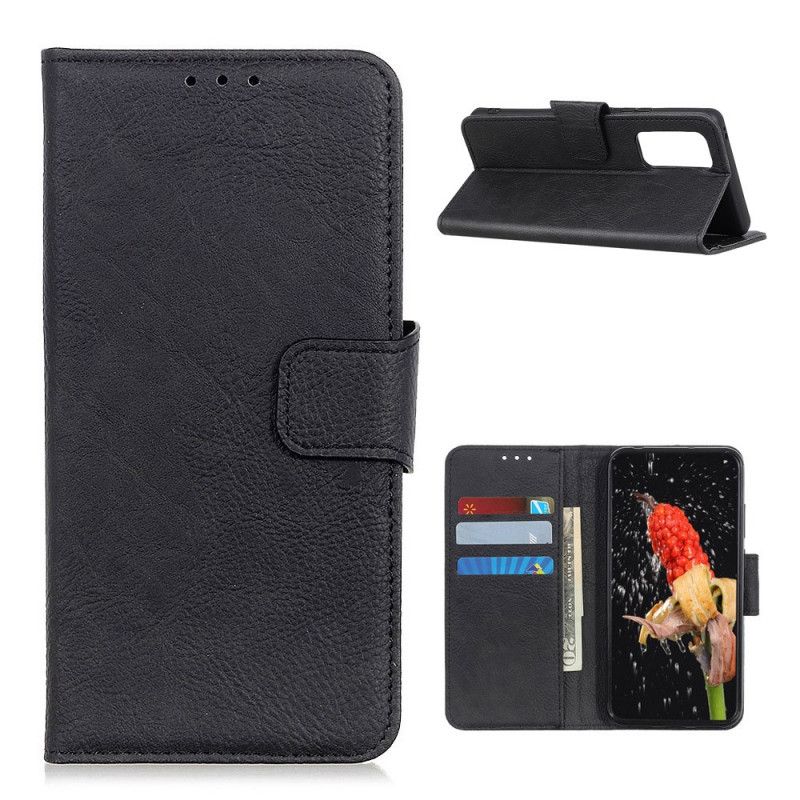 Etui Folio Xiaomi Mi 10T / 10T Pro Czerwony Czarny Liczi Teksturowane