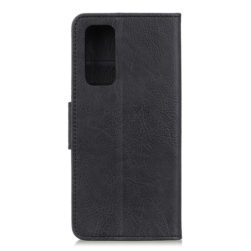 Etui Folio Xiaomi Mi 10T / 10T Pro Czerwony Czarny Liczi Teksturowane