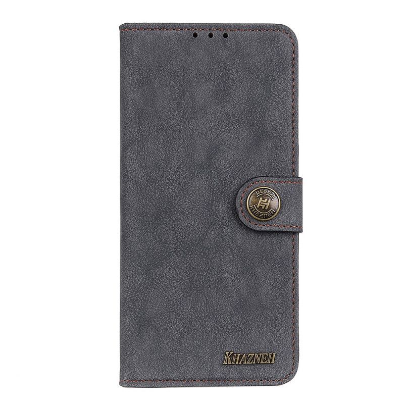 Etui Folio Xiaomi Mi 10T / 10T Pro Granatowy Czarny Dwoina Khazneh Retro Etui Ochronne