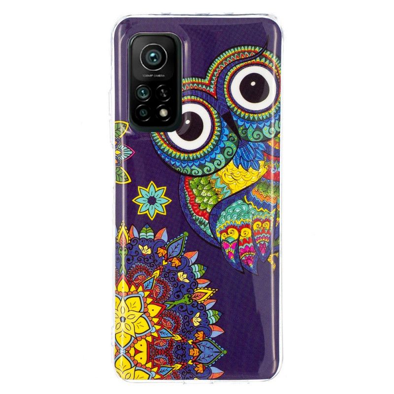 Etui Xiaomi Mi 10T / 10T Pro Fluorescencyjna Sowa Mandala Etui Ochronne