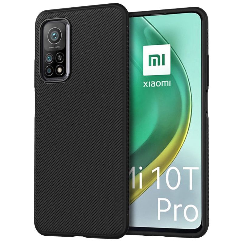 Futerały Xiaomi Mi 10T / 10T Pro Granatowy Czarny Skośny Serial Jazzowy