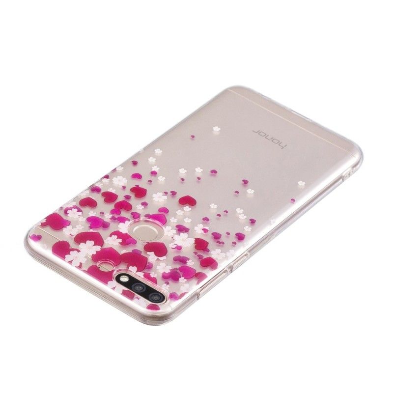 Etui Huawei Y7 2018 Deszcz Serc Etui Ochronne