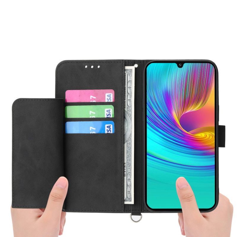 Etui Folio Do Samsung Galaxy S25 Plus 5g Kwiatowy Wzór I Paski
