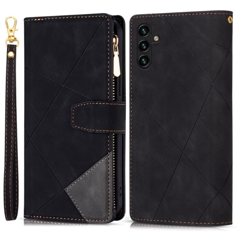 Etui Folio Do Samsung Galaxy S25 Plus 5g Portfel Z Geometrycznym Wzorem