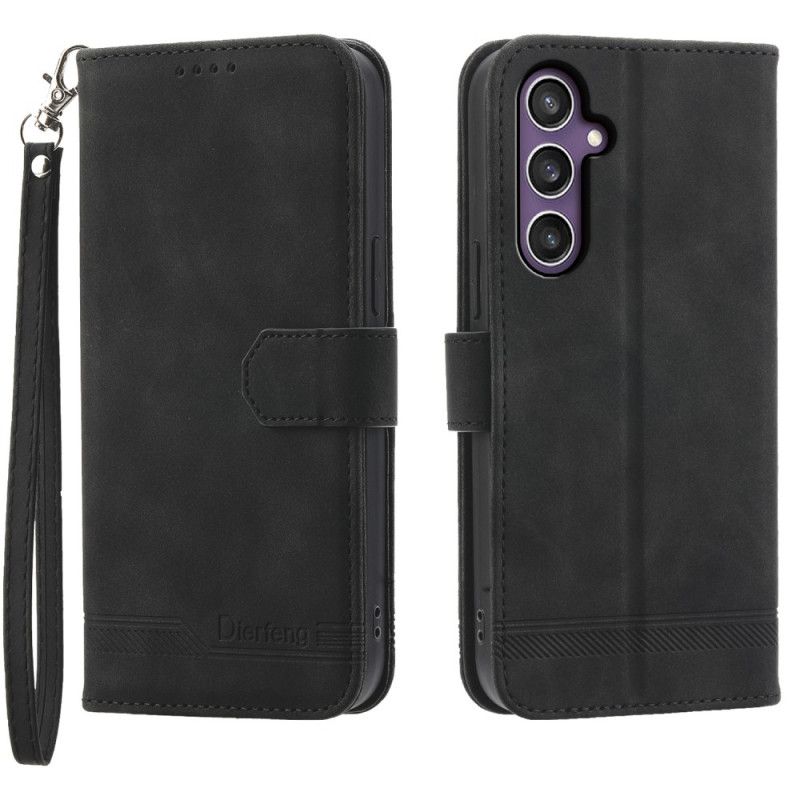 Etui Folio Samsung Galaxy S25 Plus 5g Dierfeng Etui Ochronne