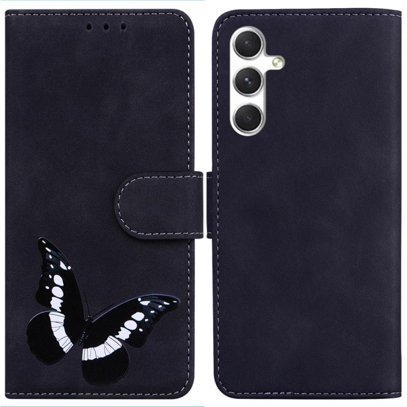 Etui Folio Samsung Galaxy S25 Plus 5g Efekt Zamszu Motylkowego