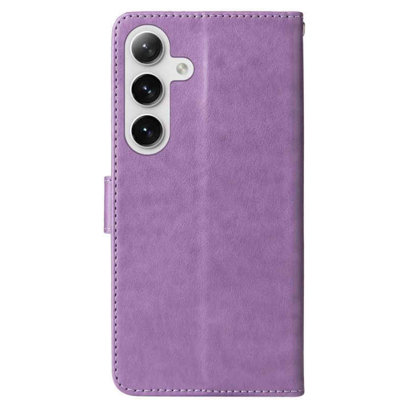 Etui Folio Samsung Galaxy S25 Plus 5g Małe Kwiaty Etui Ochronne