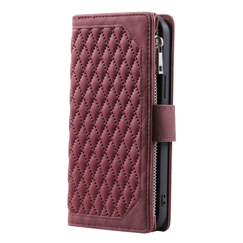 Etui Folio Samsung Galaxy S25 Plus 5g Portfel Pikowane Etui Ochronne
