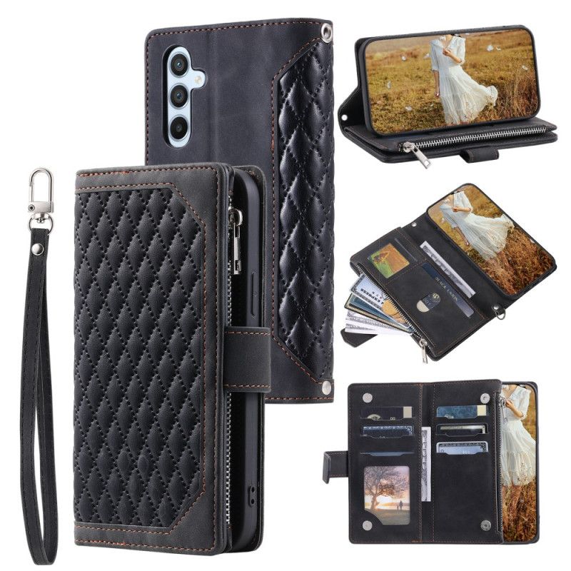 Etui Folio Samsung Galaxy S25 Plus 5g Portfel Pikowane Etui Ochronne